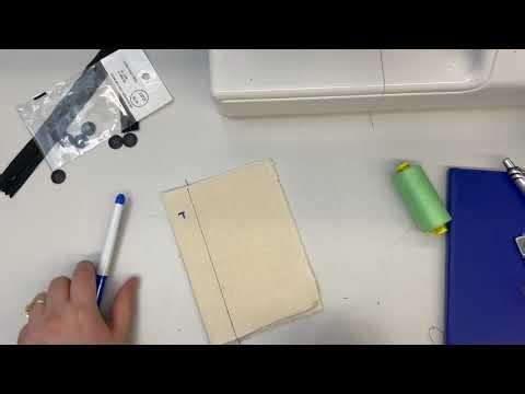 Button hole on the Janome My Style 100 Sewing Machine