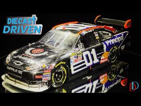 Custom Regan Smith 2008 Talladega "Win" White Gold Elite NASCAR 1/24 Diecast Review