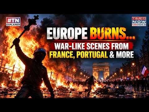 Europe Burns: Chaotic Scenes From France, Italy, Spain & More | Insane Protestors Vs Police Clashes