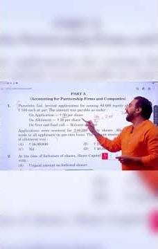 Class 12 Accountancy 🔥 Share Issue Pro-Rata Question | Application & Allotment Numerical | CBSE