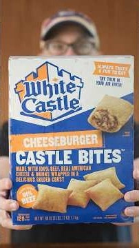 Trying White Castle Cheeseburger Bites #whitecastle #pizzarolls #foodreview #snacks #frozenfood
