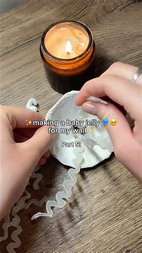 😍🪼 Making a Baby JELLYFISH for my wall 🩵 DIY Cardboard Tutorial #diy #jellyfish