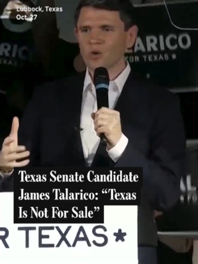 At a rally in Texas, Democratic Senate candidate James Talarico criticized Elon Musk’s financial backing of Talarico's Republican opponent, Ken Paxton, saying,