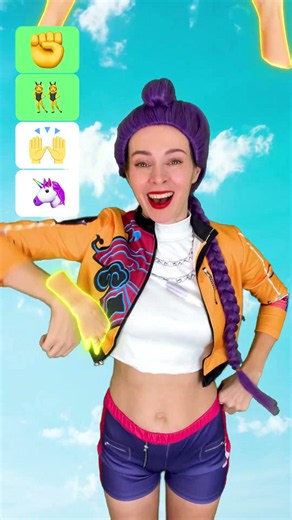 TikTok dances tutorials Unicorn | #Shorts by Anna Kova #edit #cosplay #dance