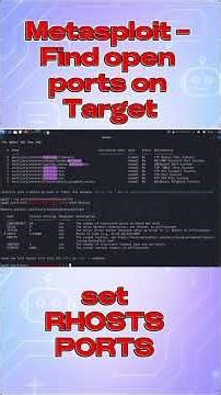 Learn Metasploit Portscan in Easy Steps #cybersecurityforbeginners #kali #coding #bugbounty