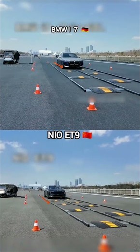BMW i7 vs NIO ET9: Bump Test Exposes Everything