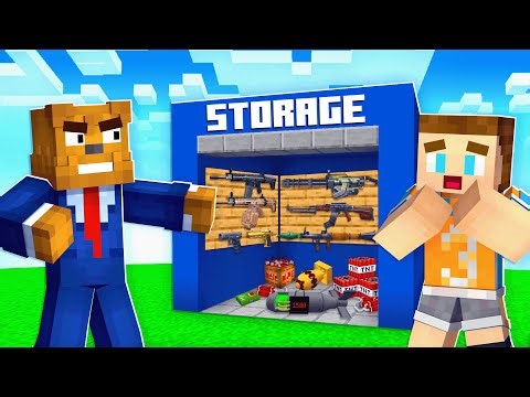 Bidding On The BEST Weapons In Minecraft Storage Wars