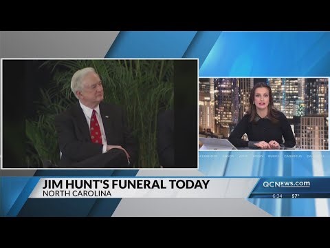 Funeral services held for former NC Governor Jim Hunt