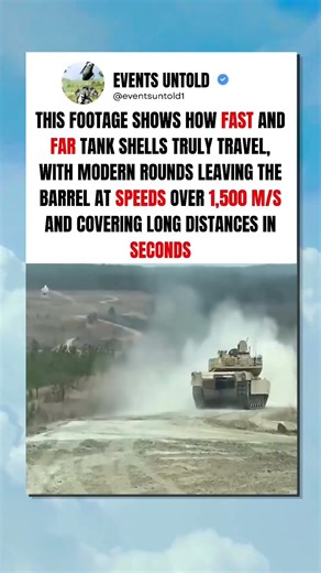 This makes you realise how fast tank shells truly fly #shorts