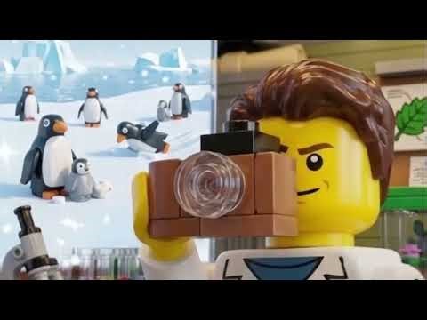 GREEN EXPRESS: ❄️ Playful Penguins #legotrain #legoanimation #trainadventureforkids #lego #kidsfun