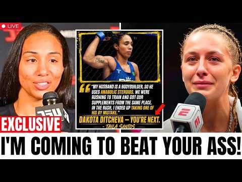 2 MINS AGO: Dakota Ditcheva SHOCKED After TAILA SANTOS BRUTAL KO'S – "I'M COMING TO BEAT YOUR ASS!"