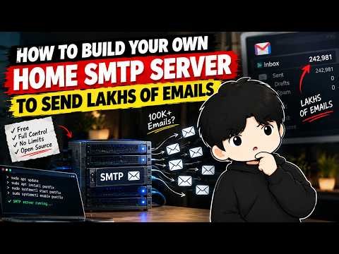 How to Build Your Own Home SMTP Server to Send Lakhs of Emails! 🚀