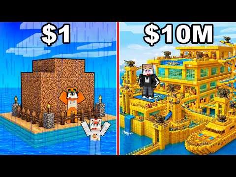 KITA BATTLE RUMAH APUNG TERKUAT KAYA VS MISKIN DI MINECRAFT!!