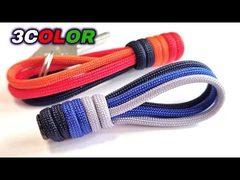 Make This 🔥 3-Color Paracord Key Fob (Super Easy!)