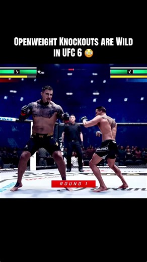 Openweight Knockouts are Wild in UFC 6 😳 #ufc #ufc6 #knockout #gaming #fyp