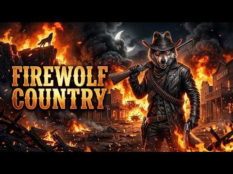 Hellfire Night Raid 🔥 Firewolf Burns the Outlaw Town | FIREWOLF COUNTRY #darkcountry #wolf
