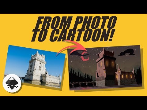 How to Use Photos to Draw Cartoon Backgrounds Faster in Inkscape