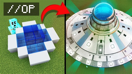 Using secret overpowered abilities to win a Minecraft build battle