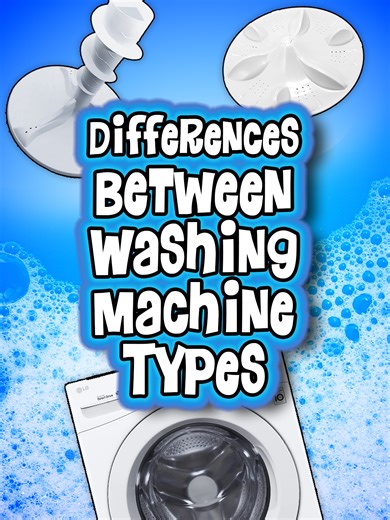 The major differences between the three most common washing machine types in the U.S.--the full-length version, now in vertical form! But trust me, it looks much better in its original, horizontal format (available on my YT channel!). #laundry #WashingMachine #agitator #impeller #FrontLoad