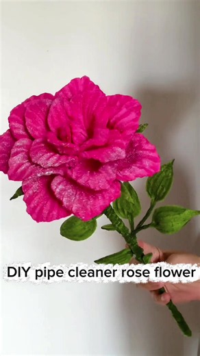Pipe Cleaner Rose Flower DIY – Easy Handmade Decor (Step-by-Step)