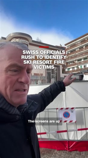 About 40 people were killed and around 115 others injured in a fire at a New Year's party in a ski resort bar in Switzerland. CNN's Nic Robertson reports that officials are still working to identify the people who were killed. Follow live updates: https://cnn.it/4png1Po | CNN