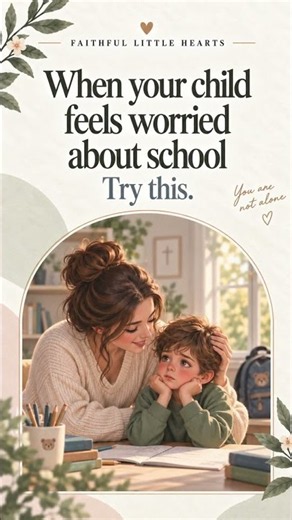 When Your Child Feels Worried About School | Christian Parenting Encouragement