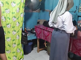 Rania Dinda Indonesian Hijab Coed Fucked in Kitchen - XXXZ TV