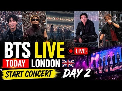 BTS LIVE 🔴 Today in London 🇬🇧 Day 2 | Final Concert Begins! Jungkook, V, Jimin, & ARMY Go Crazy 😍