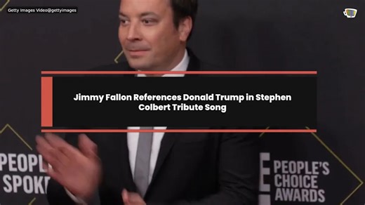 Jimmy Fallon References Donald Trump in Stephen Colbert Tribute Song