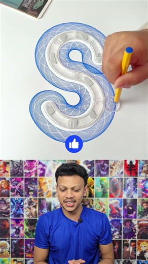 How to Draw a Spirograph Letter S! 🤯