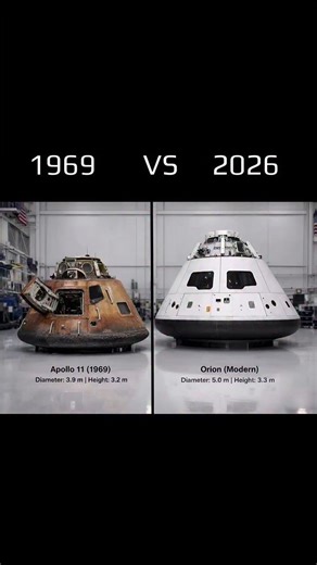 From Apollo 11 to Orion: The Evolution of Human Spaceflight 🚀🌕 #artemisii #nasa #space