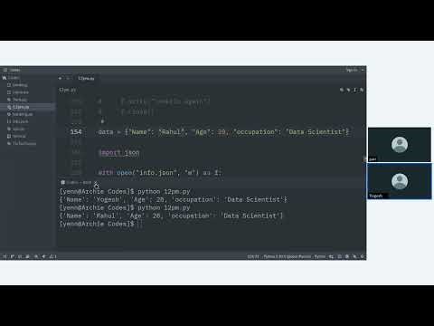 TN DSAI 107 Mar 14 2026 : JSON Handling & Concepts of OOPs