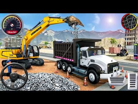 Real City Construction Simulator 3D - City Road Builder Excavator Trucks 2025 - Android Gameplay