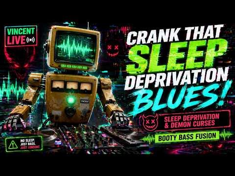Crank That Sleep Deprivation Blues! || V.I.N.C.E.N.T. LIVE || Chat Controlled Live AI Radio Show