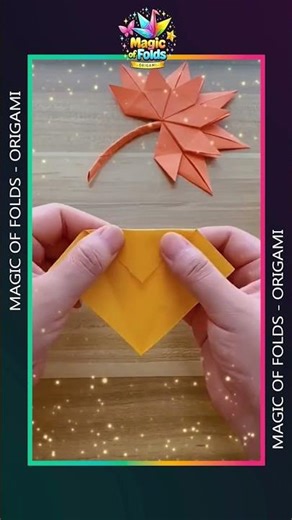 Origami Maple Leaf Tutorial 🍁 | Perfect Fall Paper Craft #paperfolding #diy #origami #paper#paperart
