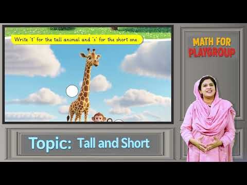 Math for Kids 3+ | Tall and Short Parents Guide | Early Math Practice
