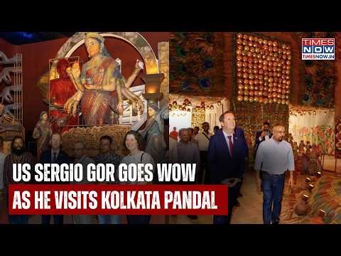 US Sergio Gor At Kolkata Durga Puja Pandals Goes Wow As He Witnesses Grandeur Of Festivities