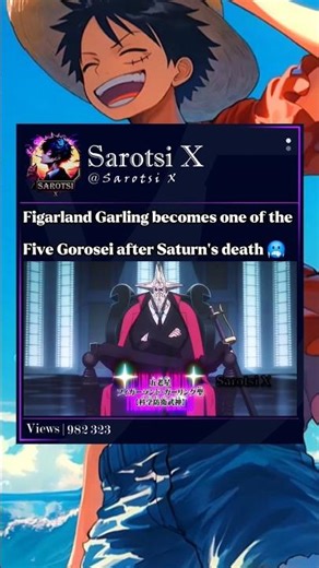 Figarland Garling in episode 1155🥶 #garling #gorosei #saturn #imu #onepiece