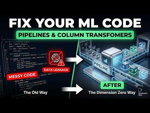 Build Clean, Data-Leak-Proof ML Pipelines in Scikit-Learn | Tutorial | Machine Learning