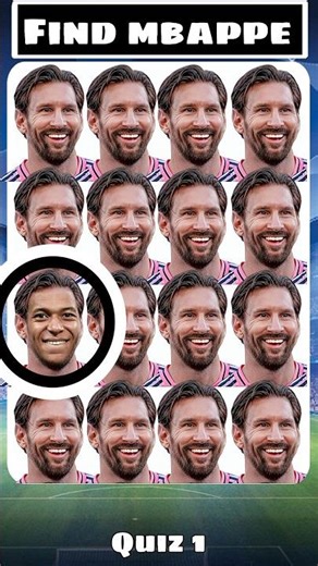 🤯 Find Mbappé & Yamal ⚽ Football Face Quiz | Can You Spot Them?