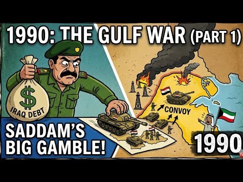 موجة منتصف الليل: لماذا استولى العراق على الكويت عام 😱🚨1990