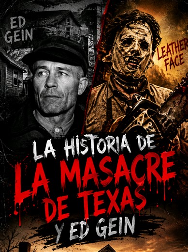 💀la Masacre de Texas Leatherface y ed Gein: La Aterradora Historia Real Detrás de Uno de los Personajes Más Terroríficos del cine #scary #terror #leatherface #miedo #creepy
