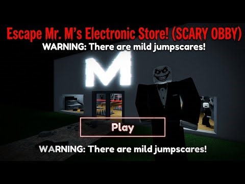 Escape Mr. M's Electronic Store (SCARY OBBY) "ROBLOX" [ ps5 120fps full Gameplay ]
