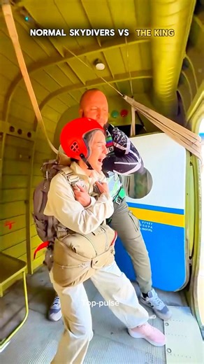Normal skydivers vs the king 🪂👑