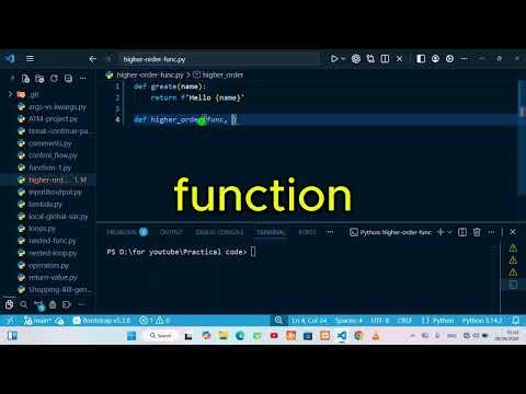 #29-Higher Order Function څه شی دی؟ | په Python کې په ساده مثالونو تشریح | Python Tutorial