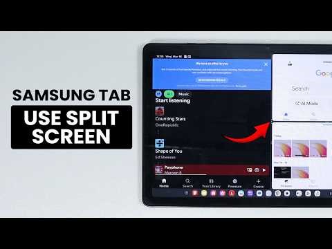 How to Use Split Screen on Samsung Tab - Use 2 / 3 Apps at the same time