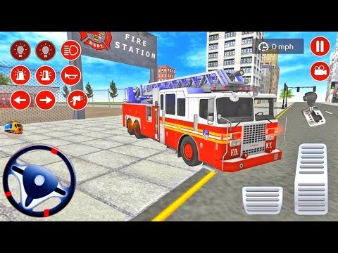 Truck Pemadam Kebakaran Panjang Padamkan Api Kota - Mobil Balap Simulator Android Gameplay
