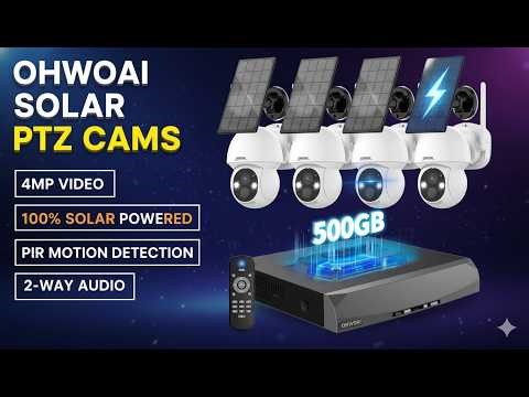 Solar PTZ Security Camera System Review (4MP Wireless DVR Kit) Worth It?