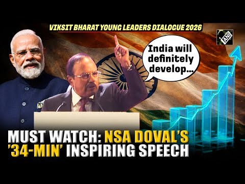 WATCH: NSA Ajit Doval’s powerful ‘34-minute’ address inspiring India’s young leaders