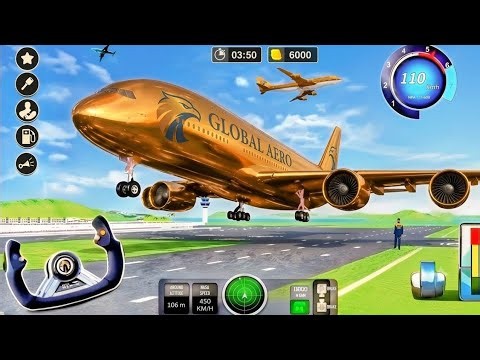 Airport Airplane✈️ Simulator 2026 | Real Flight Takeoff & Landing Gameplay | Android Airport Game
